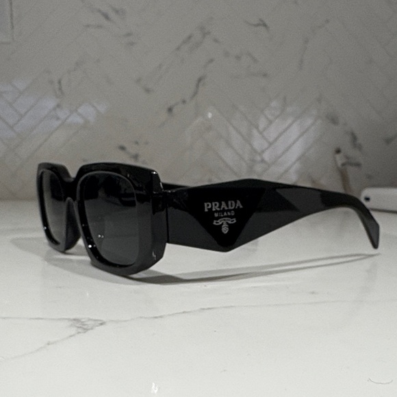 Prada Black Logo Sunglasses - Picture 3 of 6